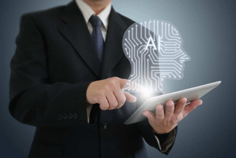 Illustration showing where AI fits in marketing and where human judgment is still required