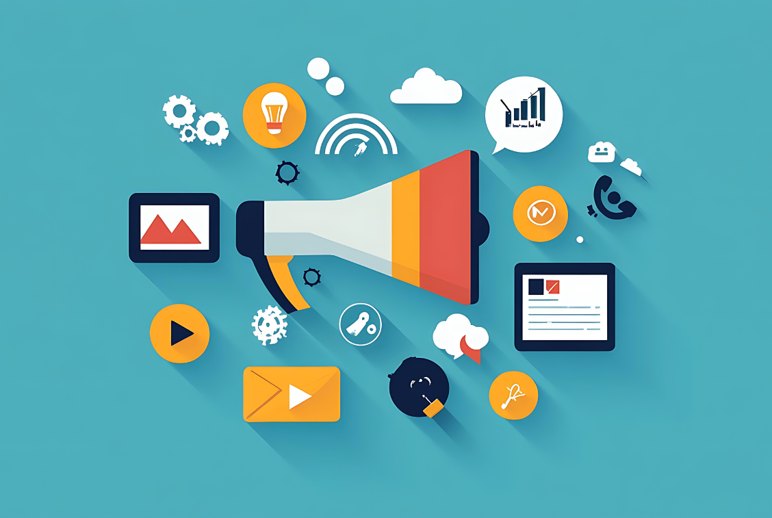 Illustration showing how SEO and content marketing work together to help content rank