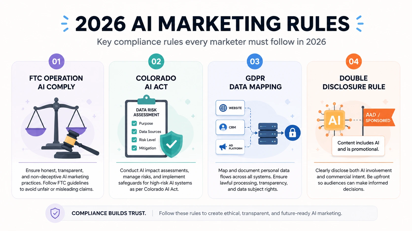 Hand-drawn flowchart showing data flow through an agentic AI marketing system with a highlighted path indicating where privacy compliance risks occur