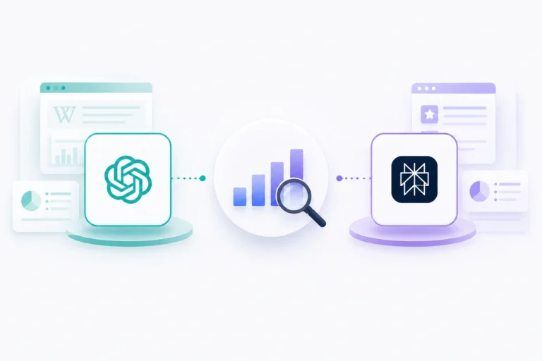Research experiment setup representing the methodology of testing 20 articles across ChatGPT and Perplexity to identify what content gets cited by AI search platforms in 2026