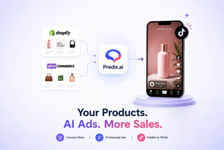 How to turn WooCommerce and Shopify product catalogs into AI-generated TikTok ads using Predis.ai in 2026 with step by step integration guide