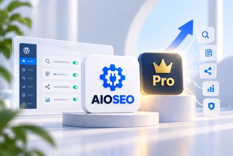 AIOSEO WordPress SEO plugin homepage showing the plugin is used by over 3 million websites as seen in 2026